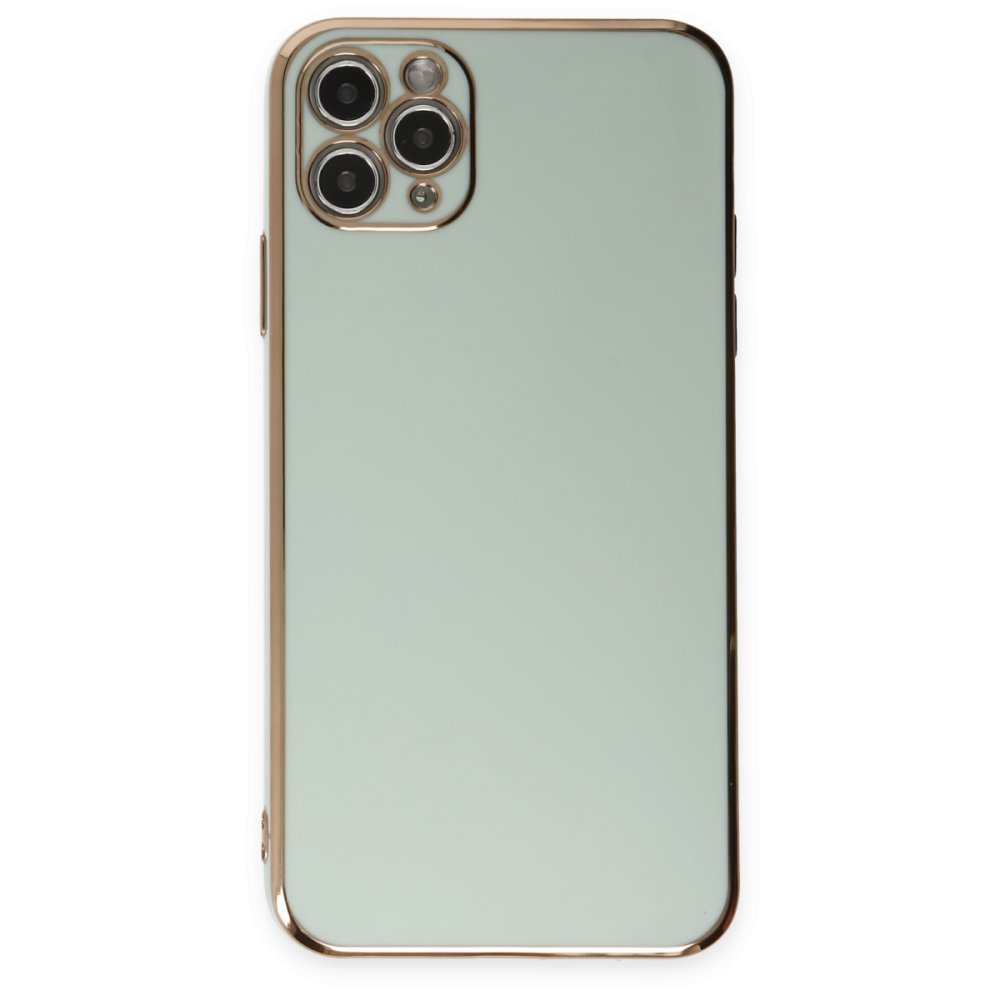  iPhone 11 Pro Max Kılıf Volet Silikon - Açık Yeşil