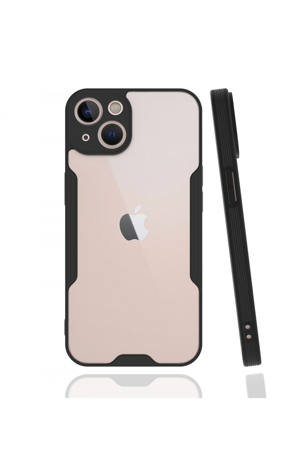  iPhone 13 Kılıf Platin Silikon - Siyah