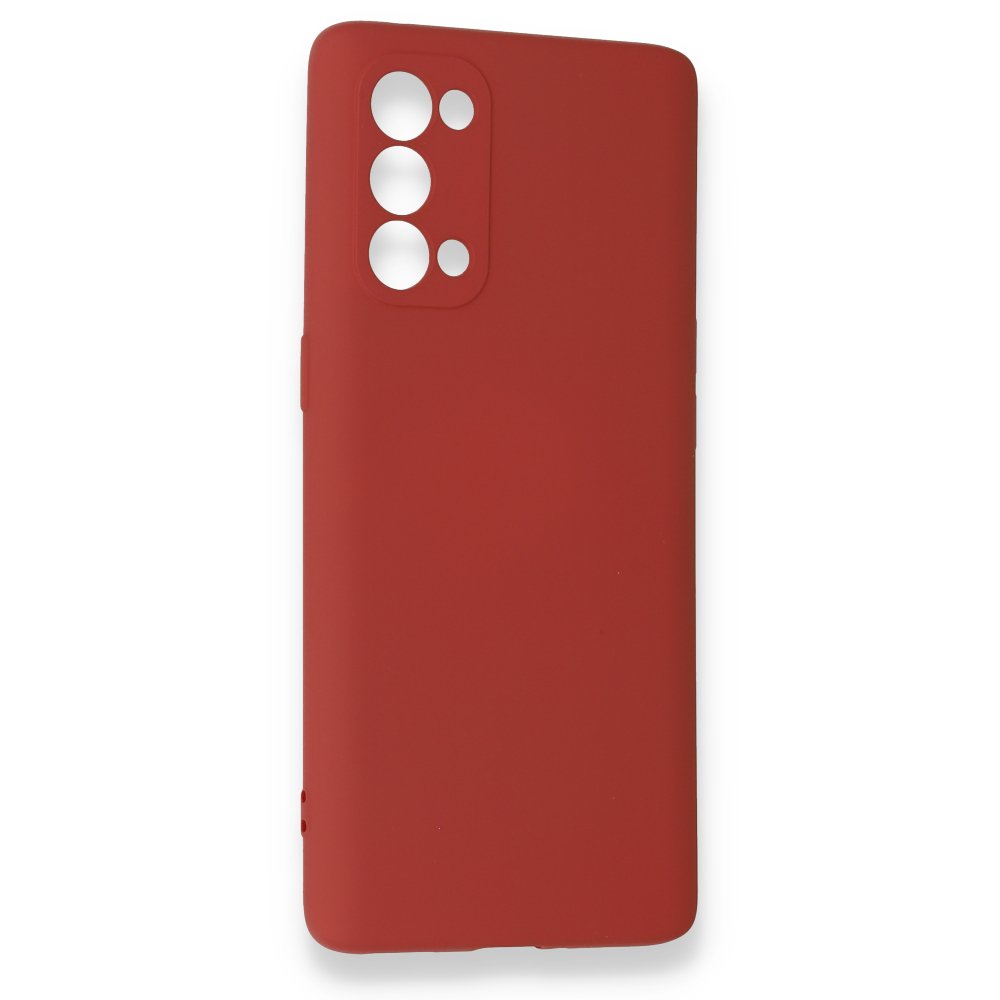  Oppo Reno 5 Pro Kılıf Nano içi Kadife Silikon - Kiremit