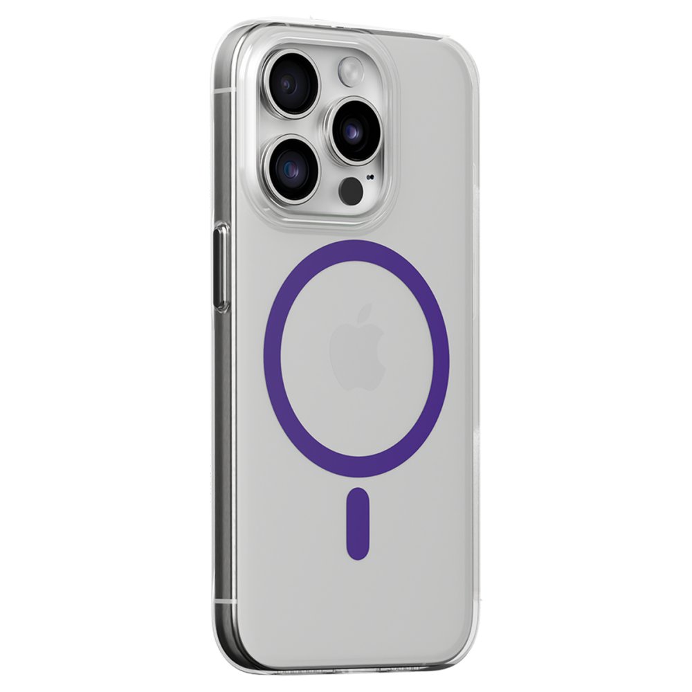 Joko iPhone 15 Pro Max Kılıf Bubble Magsafe Kapak - Mor