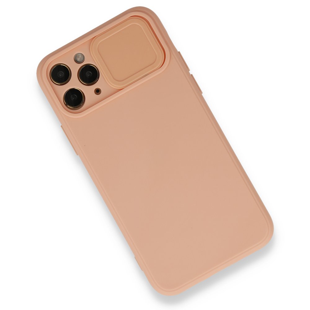  iPhone 11 Pro Max Kılıf Color Lens Silikon - Pudra