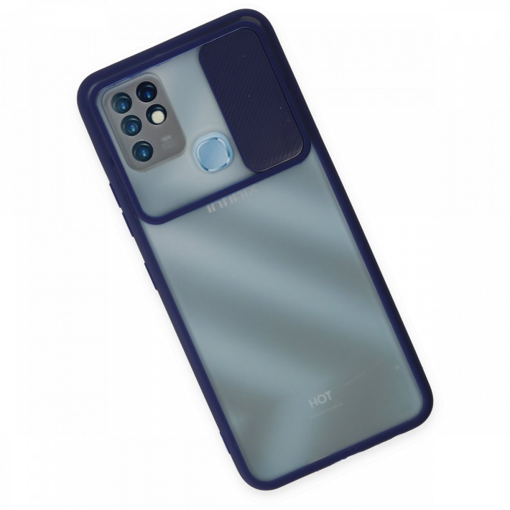 İnfinix Hot 10 Kılıf Palm Buzlu Kamera Sürgülü Silikon - Lacivert İnfinix Hot 10 Kılıf Palm Buzlu Kamera Sürgülü Silikon - Lacivert
