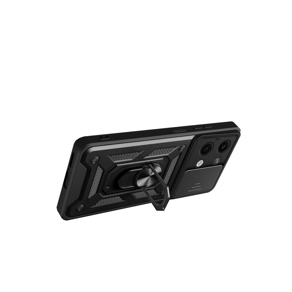 Xiaomi Poco X6 Kılıf Pars Lens Yüzüklü Silikon - Kırmızı  Xiaomi Poco X6 Kılıf Pars Lens Yüzüklü Silikon - Kırmızı