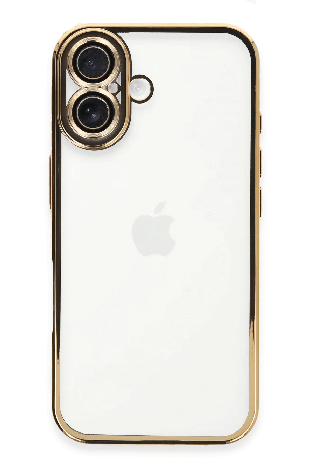  iPhone 16 Plus Kılıf Razer Lensli Silikon - Gold