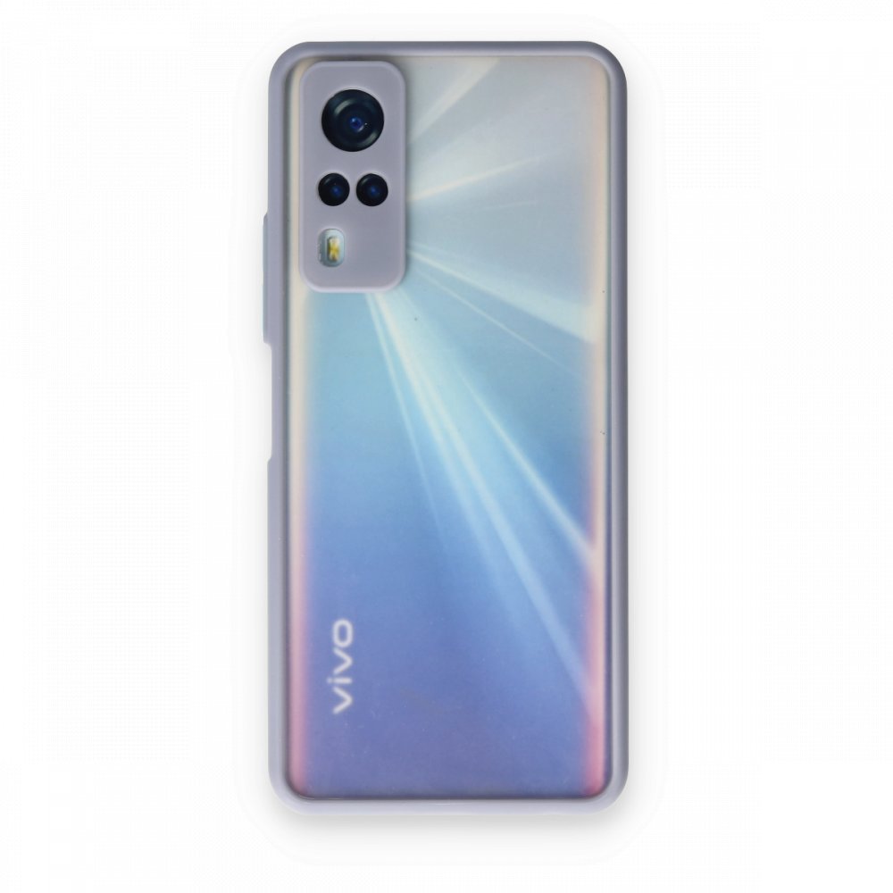  Vivo Y31 2021 Kılıf Montreal Silikon Kapak - Gri