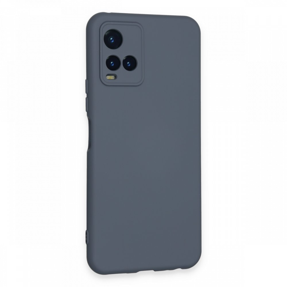  Vivo Y21S Kılıf Nano içi Kadife Silikon - Gri