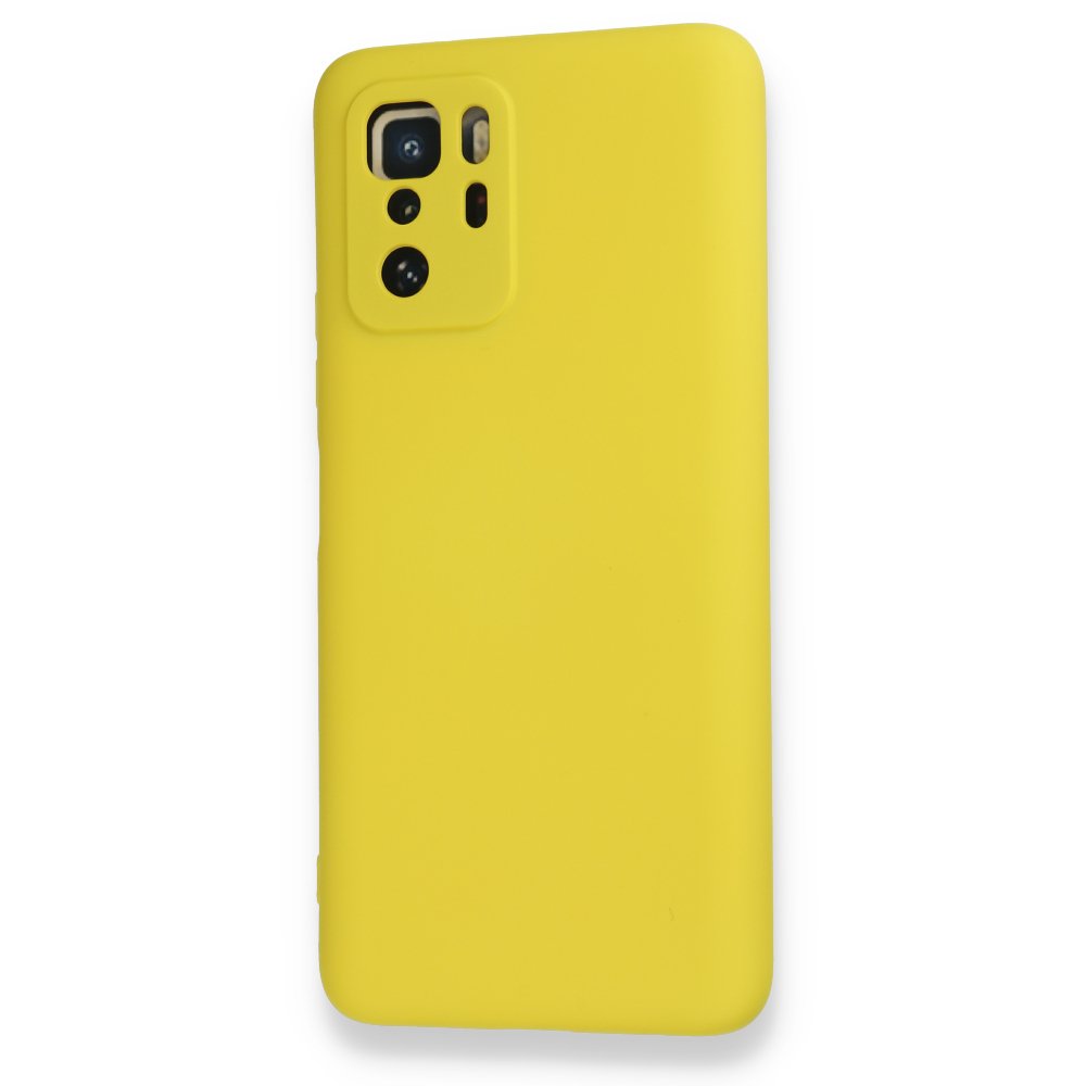  Xiaomi Poco X3 GT Kılıf Nano içi Kadife Silikon - Sarı