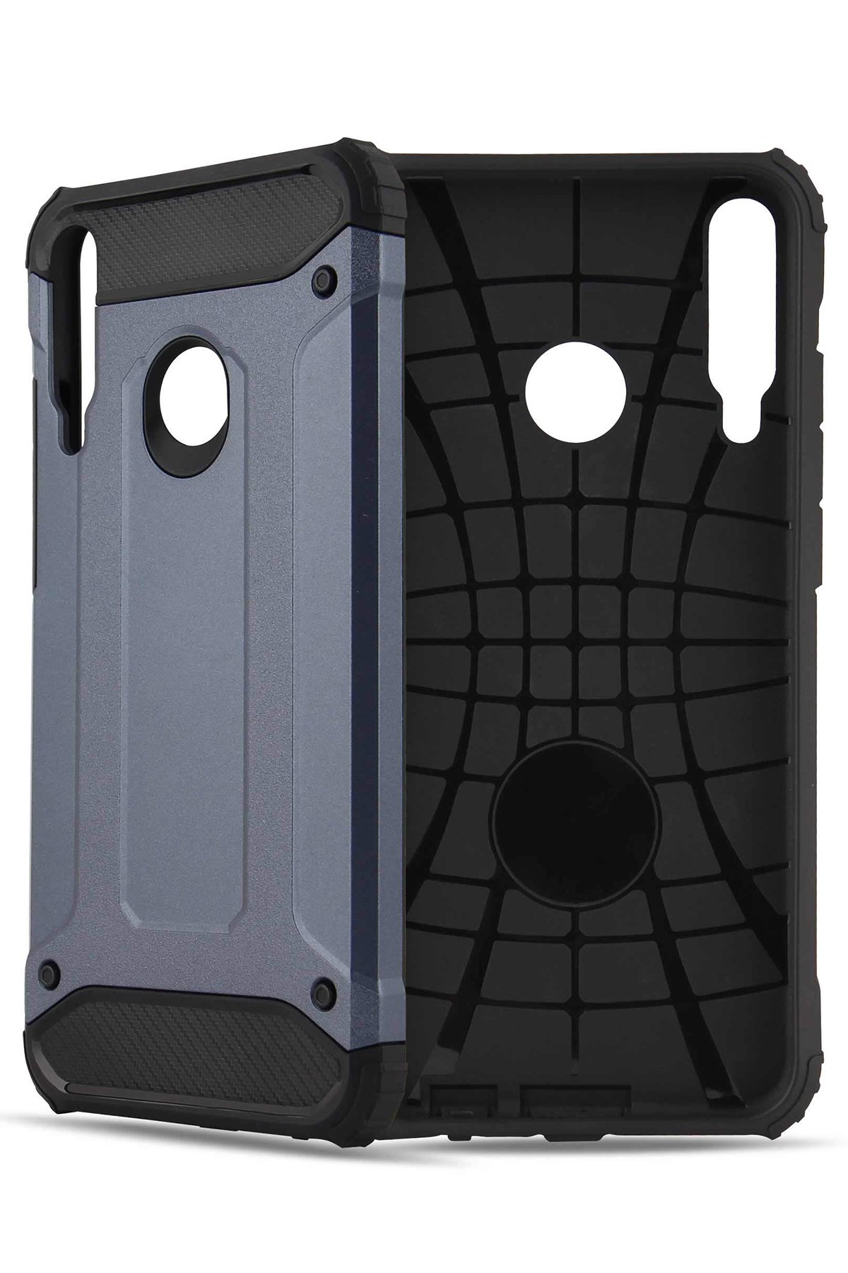  Huawei P40 Lite E Kılıf Tank Silikon Kapak - Lacivert