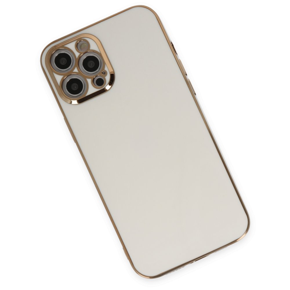 iPhone 12 Pro Kılıf Volet Silikon - Beyaz iPhone 12 Pro Kılıf Volet Silikon - Beyaz