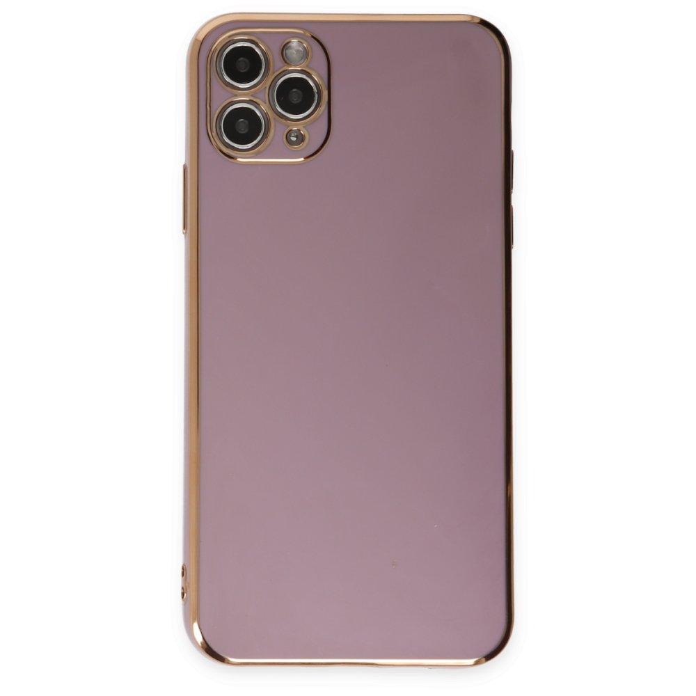  iPhone 11 Pro Max Kılıf Volet Silikon - Mor