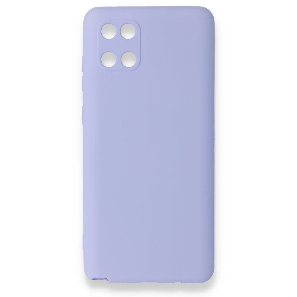  Samsung Galaxy A81 / Note 10 Lite Kılıf Nano içi Kadife Silikon - Lila