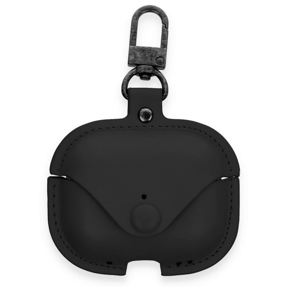 Airpods Pro 2 (2.nesil) Çanta Deri Kılıf - Siyah Airpods Pro 2 (2.nesil) Çanta Deri Kılıf - Siyah