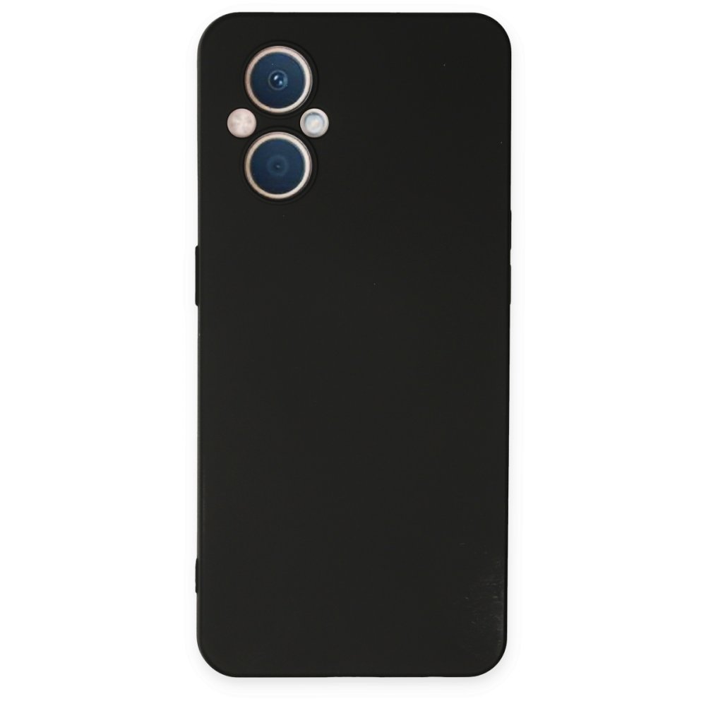  Oppo Reno 8 Lite Kılıf Nano içi Kadife Silikon - Siyah