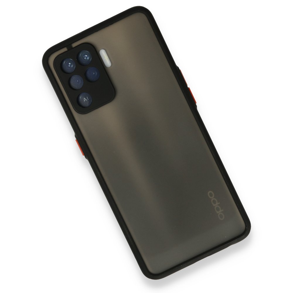 Oppo Reno 5 Lite Kılıf Montreal Silikon Kapak - Siyah