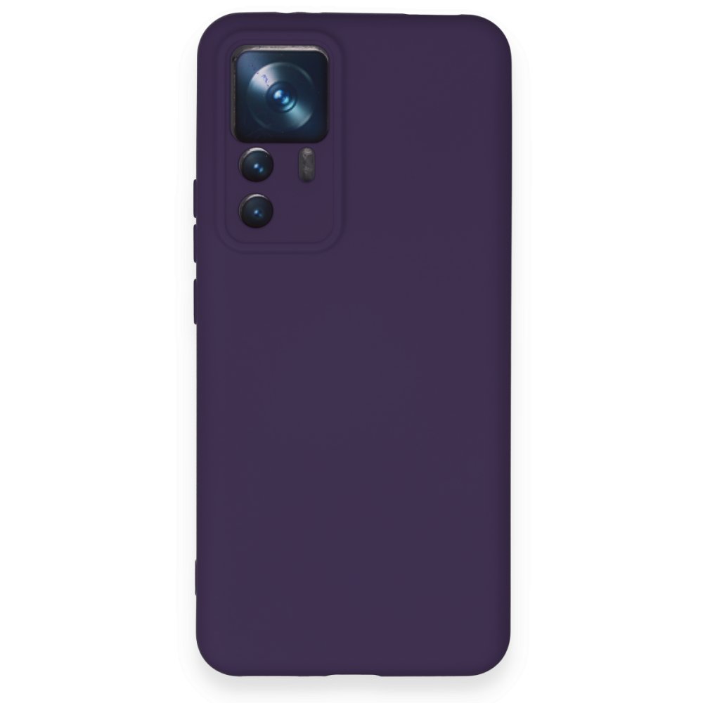  Xiaomi Mi 12T Kılıf Nano içi Kadife Silikon - Mor