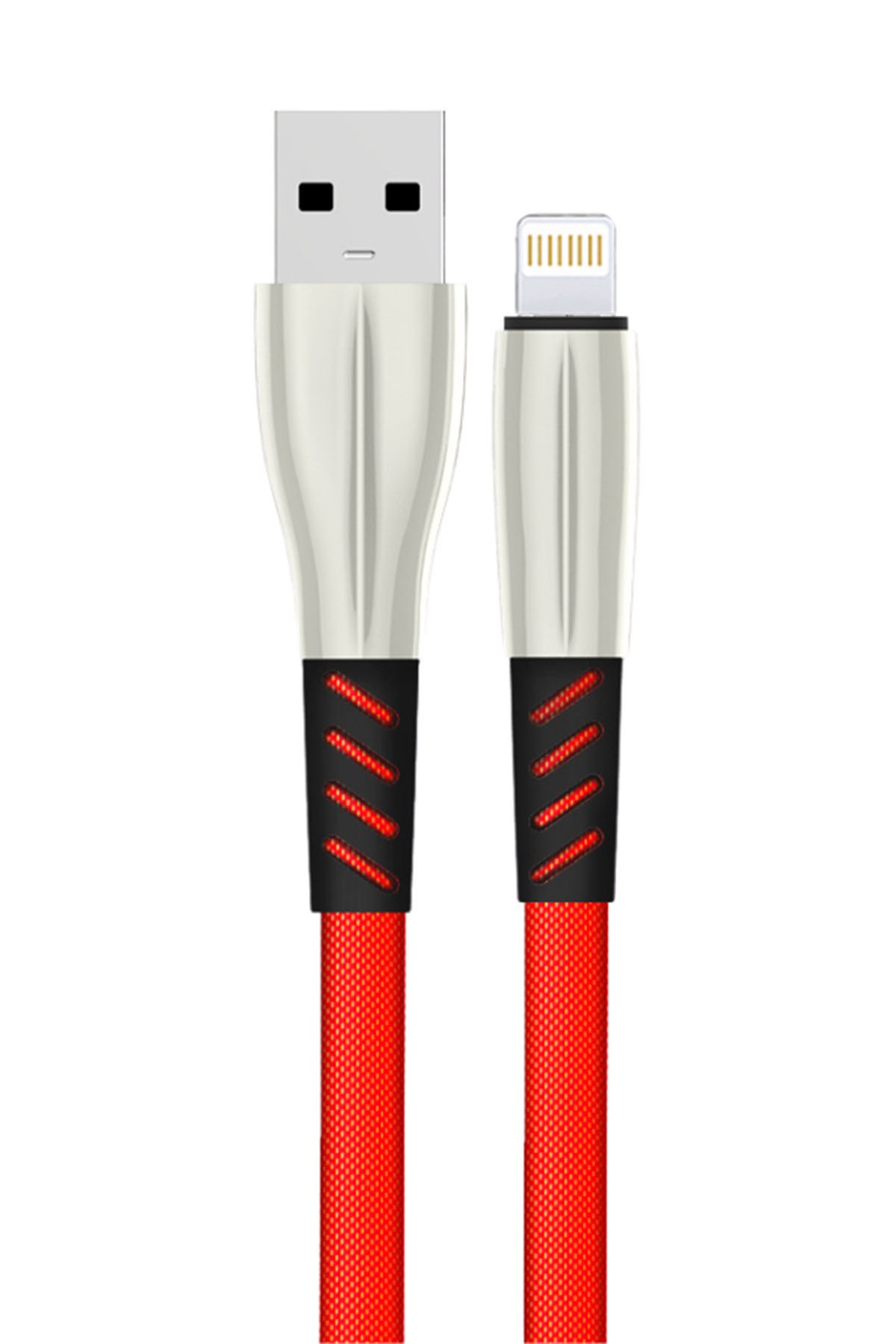 Konfulon S89 Metal Uçlu Lightning Kablo iphone Uyumlu 1M 2.4A - Kırmızı Konfulon S89 Metal Uçlu Lightning Kablo iphone Uyumlu 1M 2.4A - Kırmızı