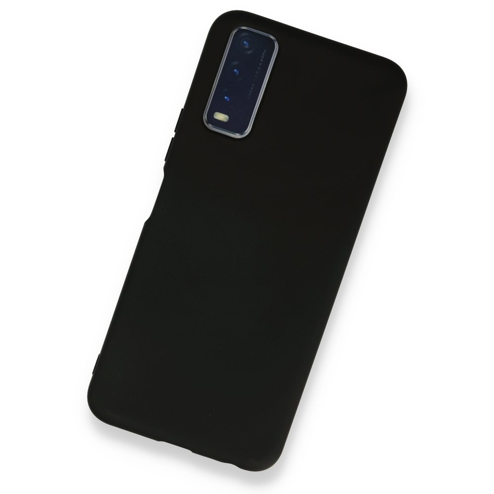  Vivo Y11S Kılıf Nano içi Kadife Silikon - Siyah