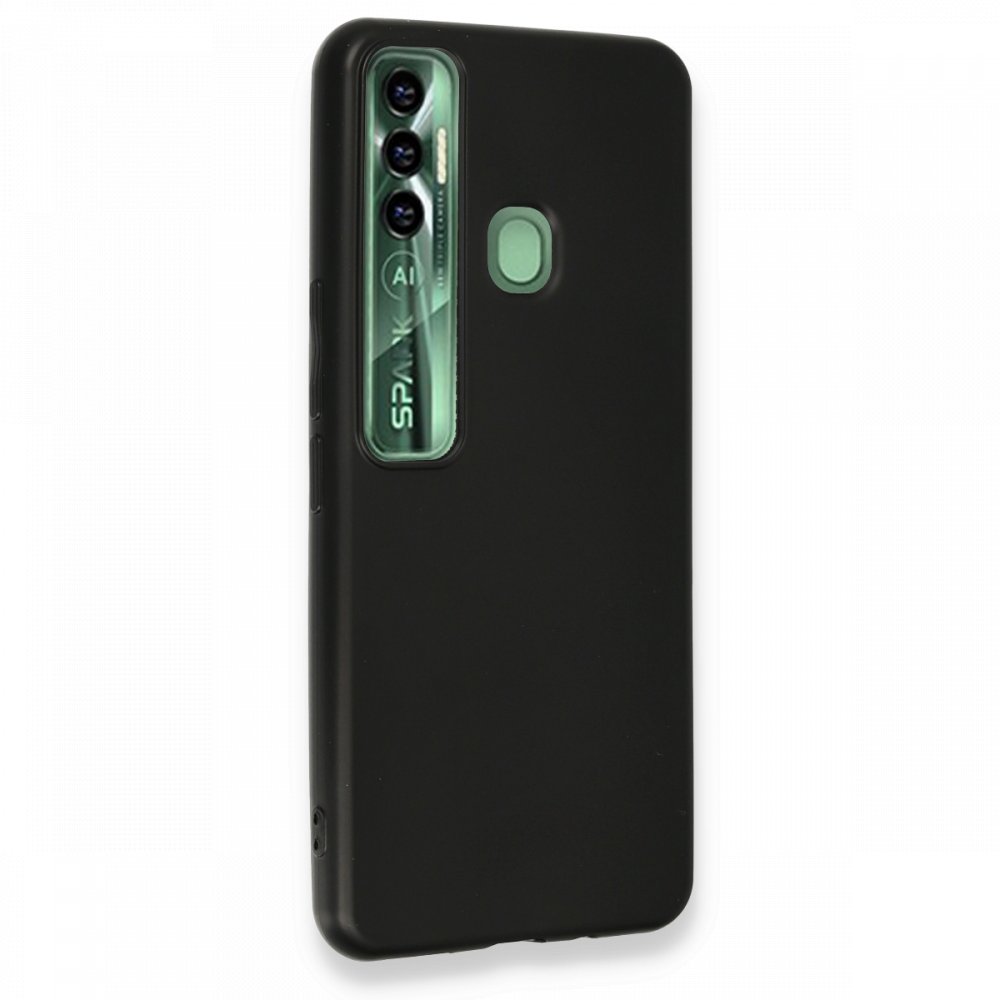  Tecno Spark 7 Pro Kılıf First Silikon - Siyah