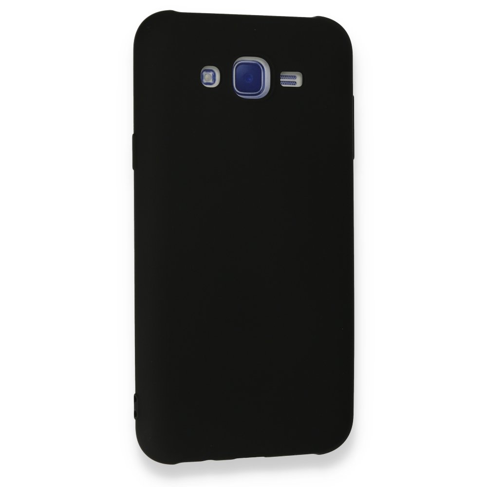 Samsung Galaxy J7 Kılıf Nano içi Kadife Silikon - Siyah