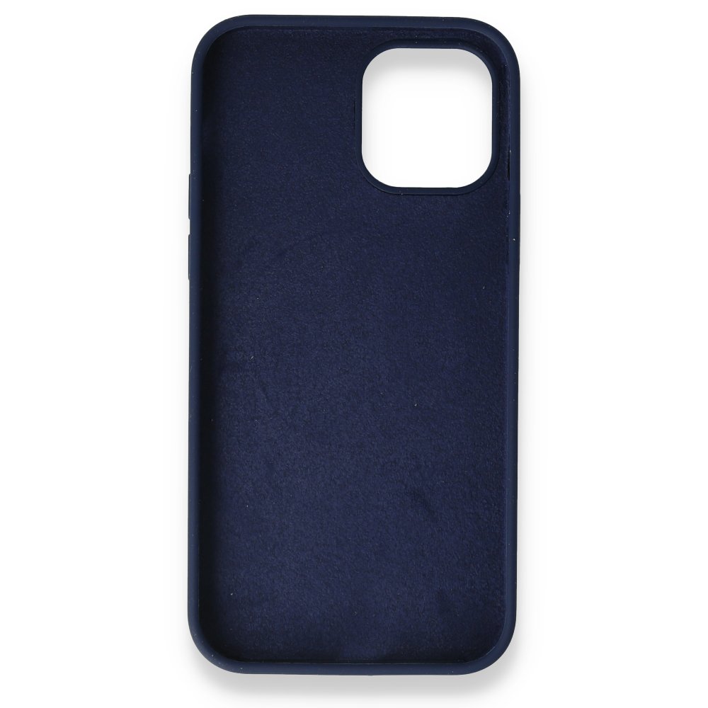  iPhone 12 Mini Kılıf Magneticsafe Lansman Silikon Kapak - Lacivert