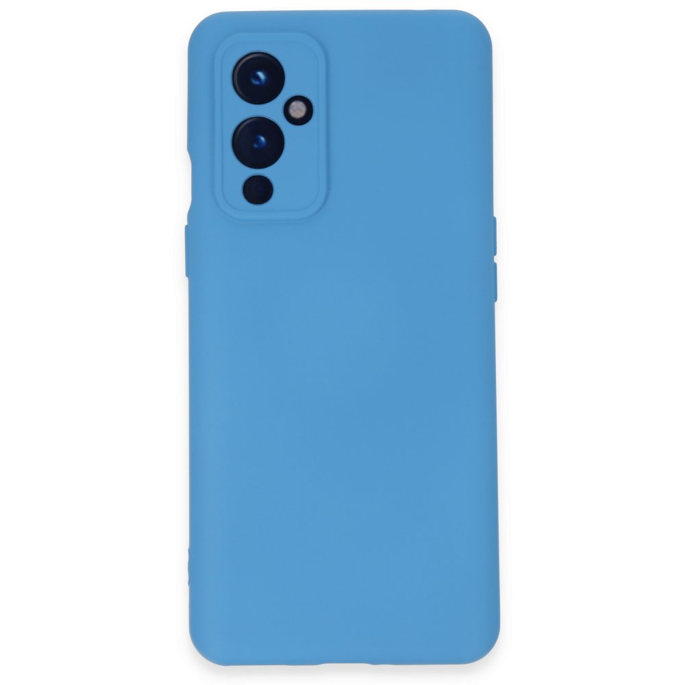 One Plus 9 Kılıf Nano içi Kadife Silikon - Mavi One Plus 9 Kılıf Nano içi Kadife Silikon - Mavi