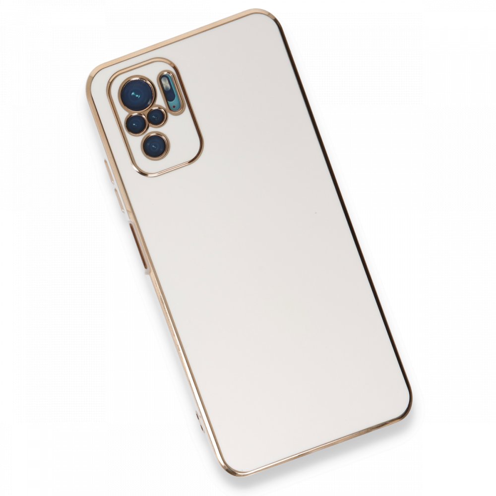 Redmi Note 10S Kılıf Volet Silikon - Beyaz
