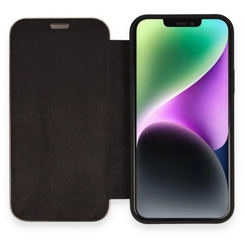 iPhone 11 Kılıf Dolpin Kapaklı - Siyah