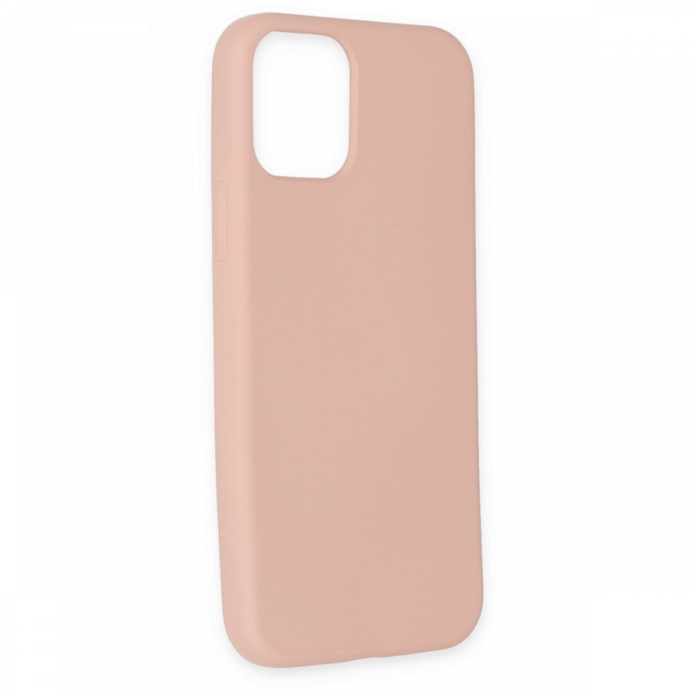  iPhone 11 Pro Max Kılıf Nano içi Kadife Silikon - Pudra