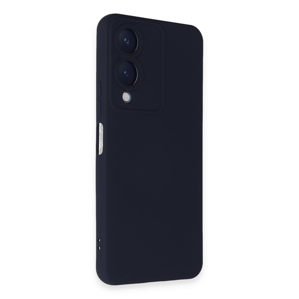 Vivo Y17S Kılıf Nano içi Kadife Silikon - Lacivert Vivo Y17S Kılıf Nano içi Kadife Silikon - Lacivert