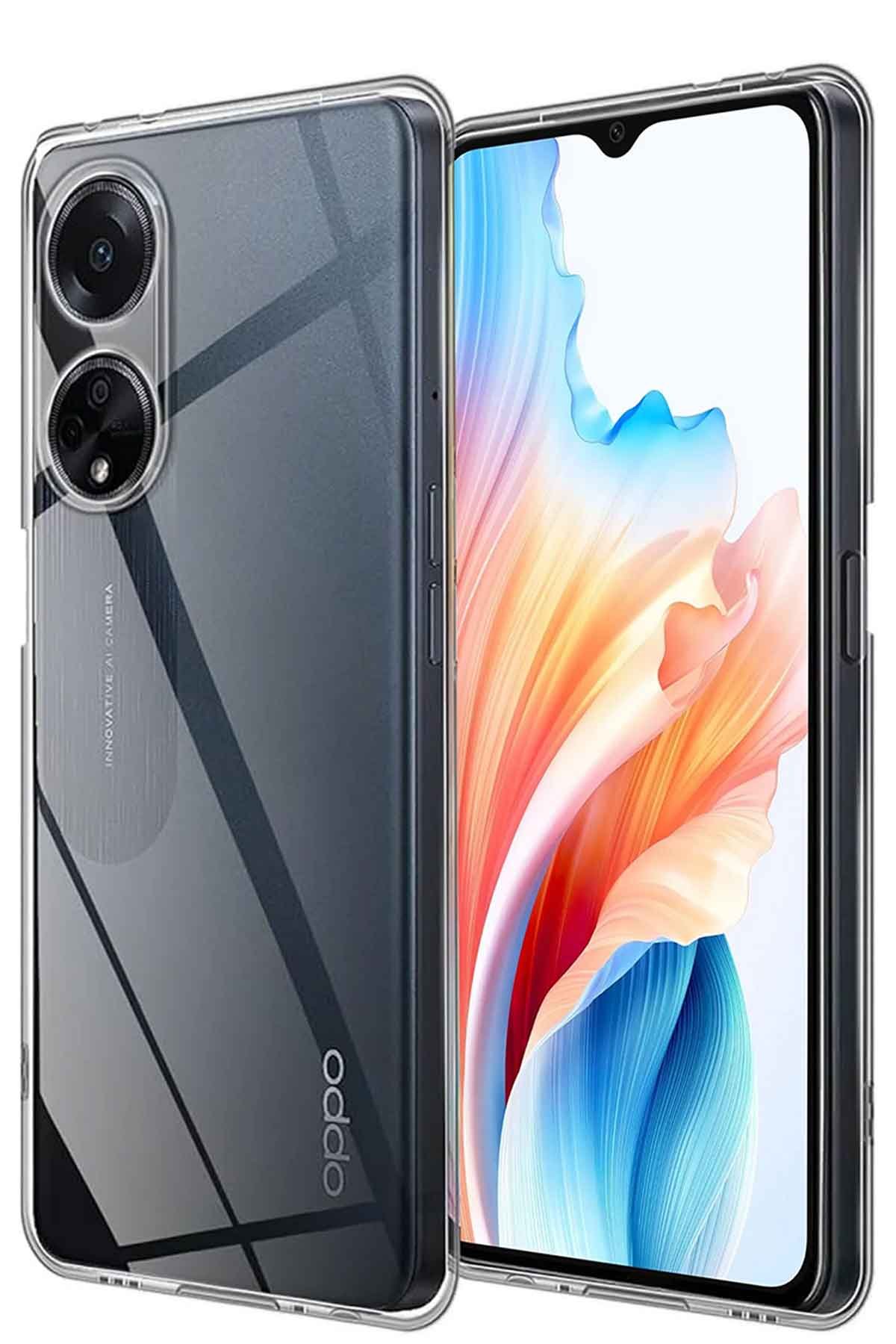  Oppo A38 Kılıf Lüx Şeffaf Silikon