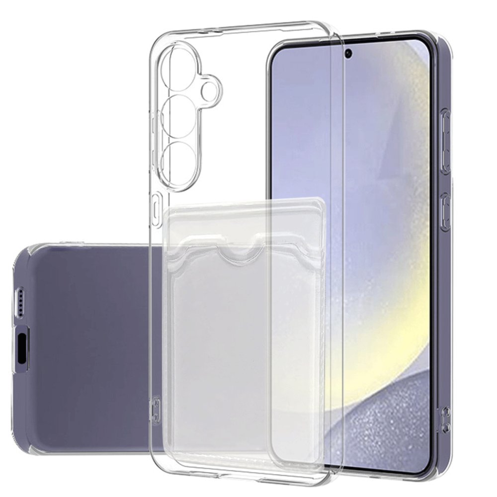  Samsung Galaxy S24 FE Kılıf Kart Şeffaf Silikon - Şeffaf
