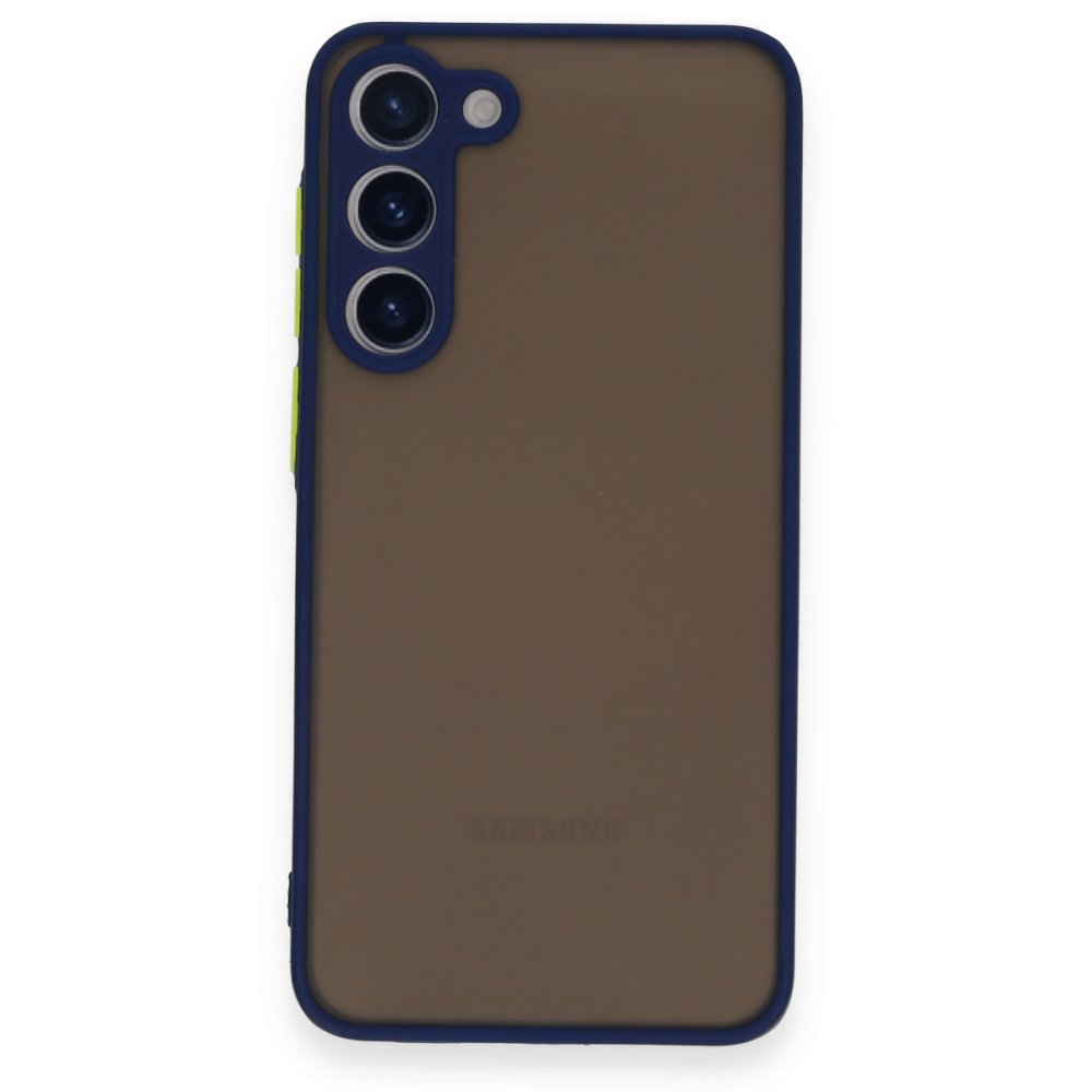  Samsung Galaxy S23 Kılıf Montreal Silikon Kapak - Lacivert