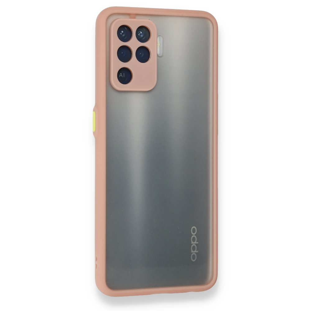  Oppo Reno 5 Lite Kılıf Montreal Silikon Kapak - Pembe