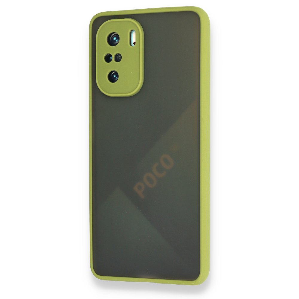  Xiaomi Poco F3 Kılıf Montreal Silikon Kapak - Açık Yeşil