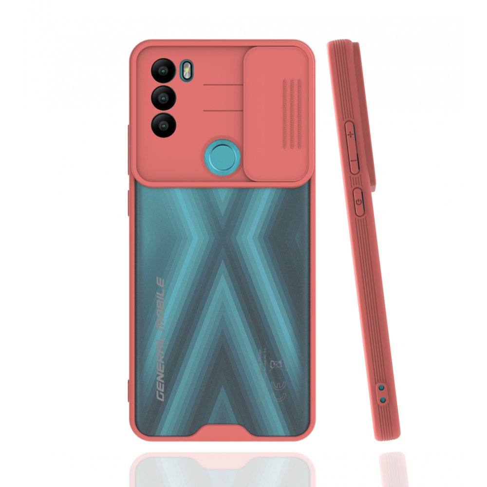  General Mobile GM 21 Plus Kılıf Platin Kamera Koruma Silikon - Pembe