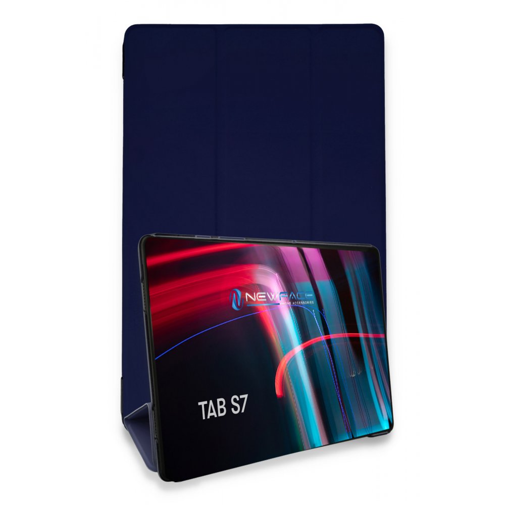  Samsung Galaxy T870 Tab S7 11 Kılıf Tablet Smart Kılıf - Lacivert