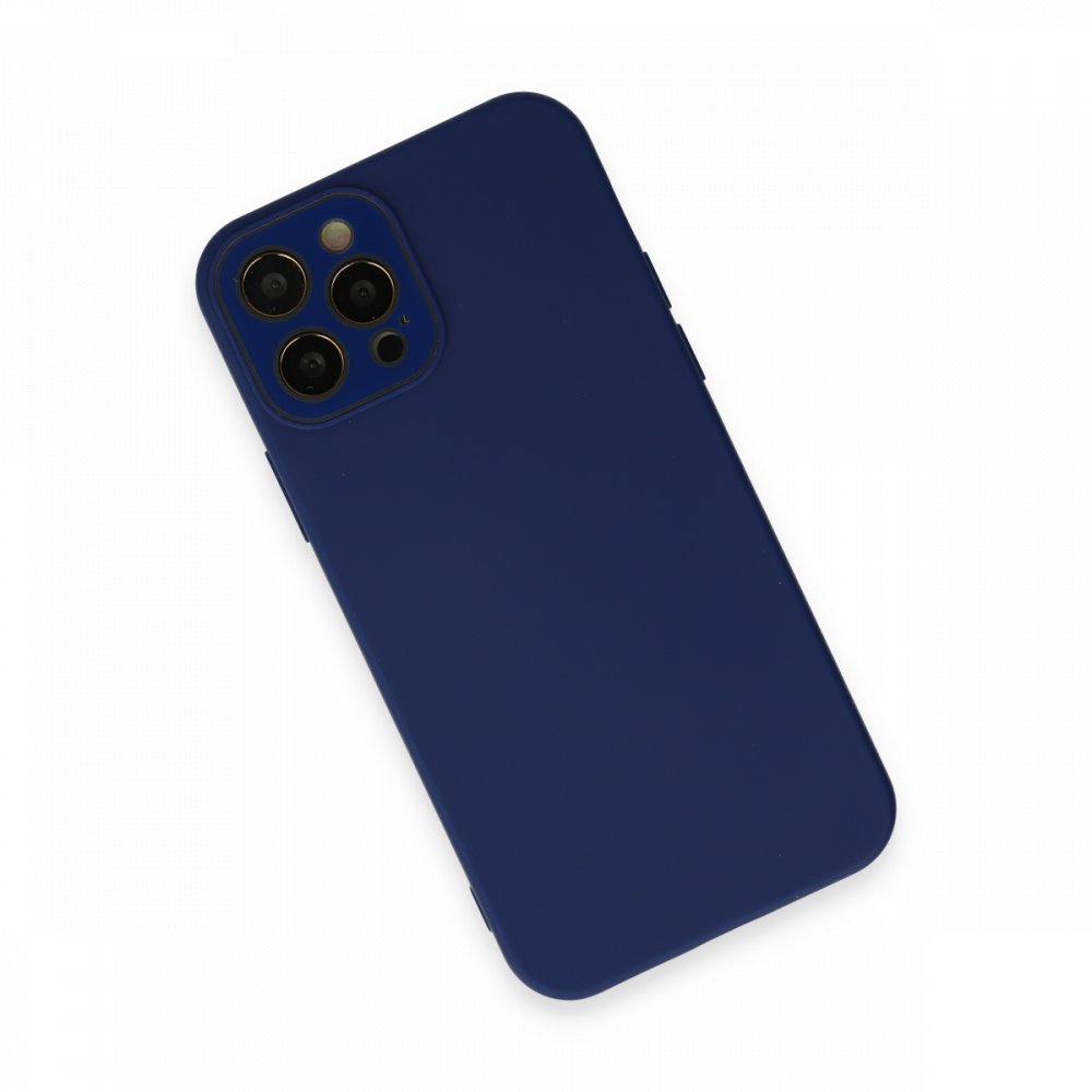  iPhone 12 Pro Kılıf Lansman Glass Kapak - Sky Blue