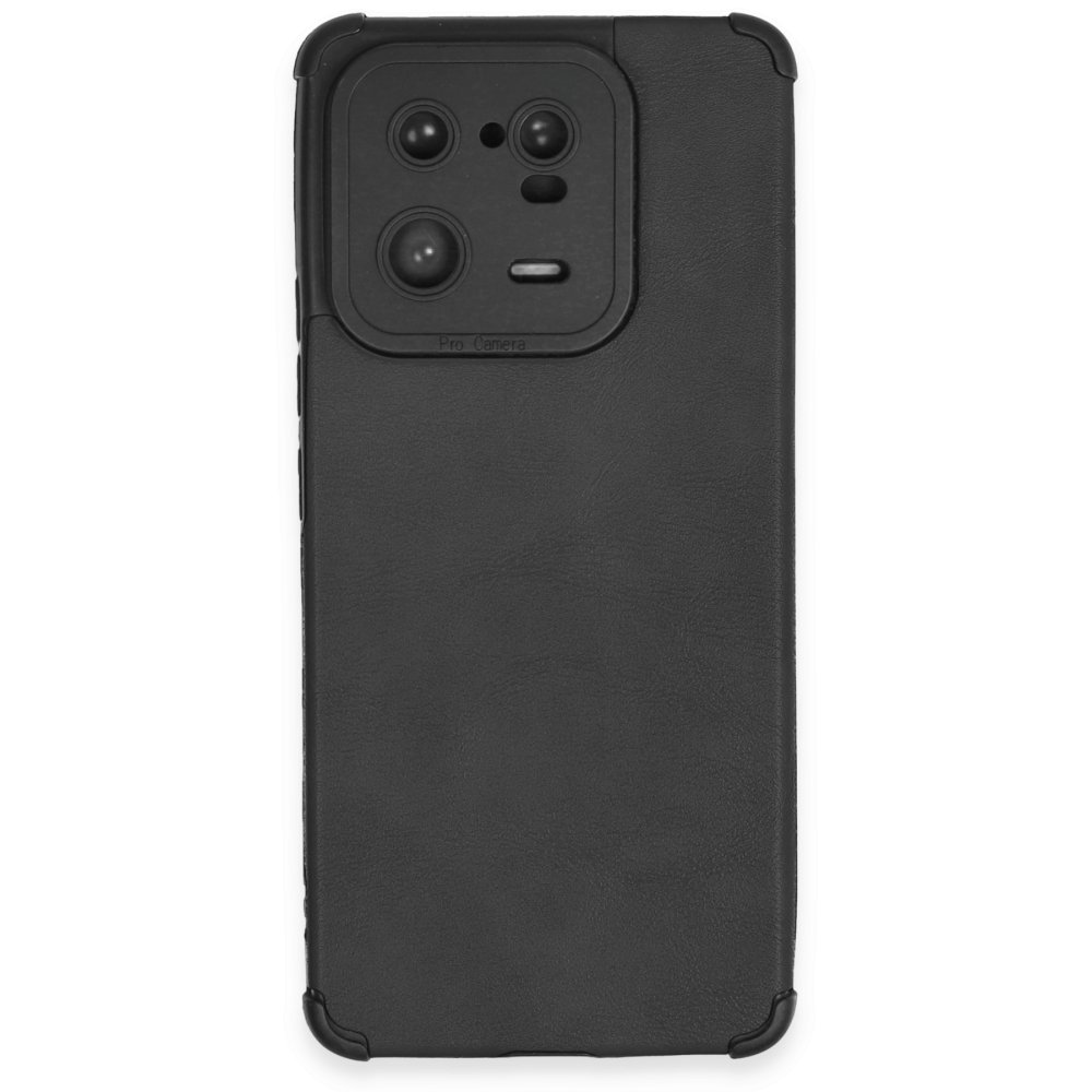  Xiaomi Mi 13 Pro Kılıf Loop Deri Silikon - Siyah