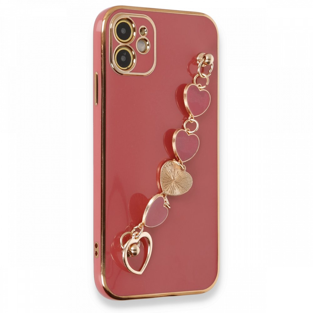  iPhone 12 Kılıf Esila Silikon - Kırmızı