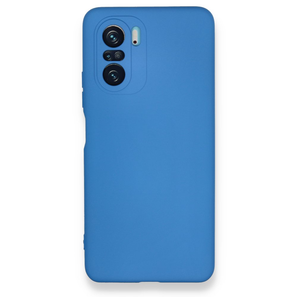 Redmi K40 Pro Kılıf Nano içi Kadife Silikon - Mavi