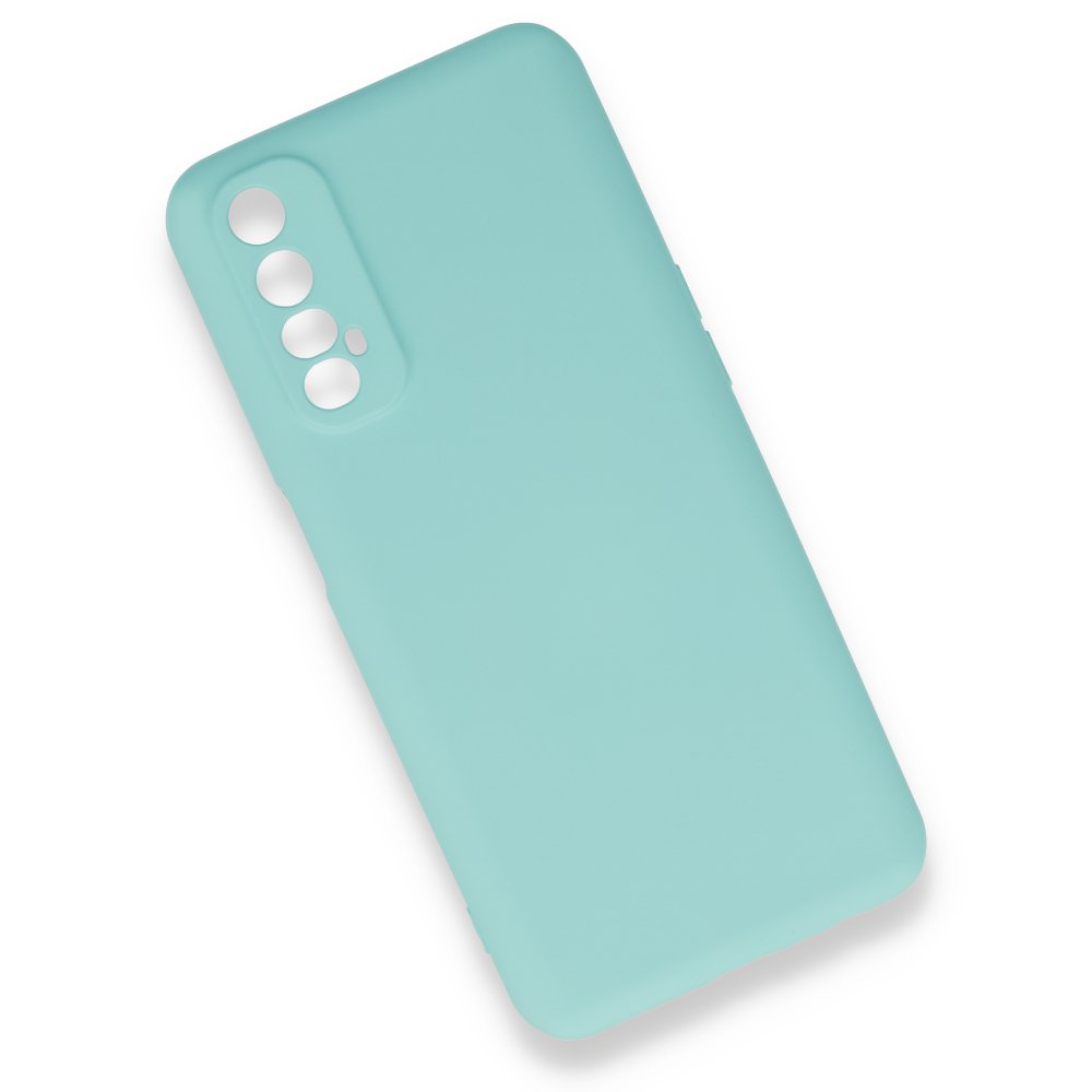 Realme 7 Kılıf Nano içi Kadife Silikon - Turkuaz Realme 7 Kılıf Nano içi Kadife Silikon - Turkuaz