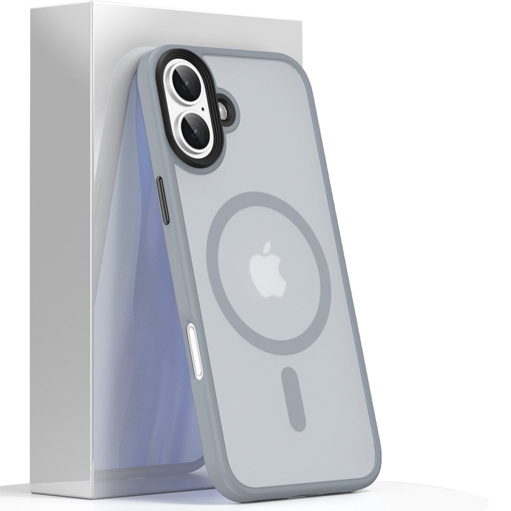 iPhone 16 Kılıf Trex Magneticsafe Kapak - Titan Gri  iPhone 16 Kılıf Trex Magneticsafe Kapak - Titan Gri
