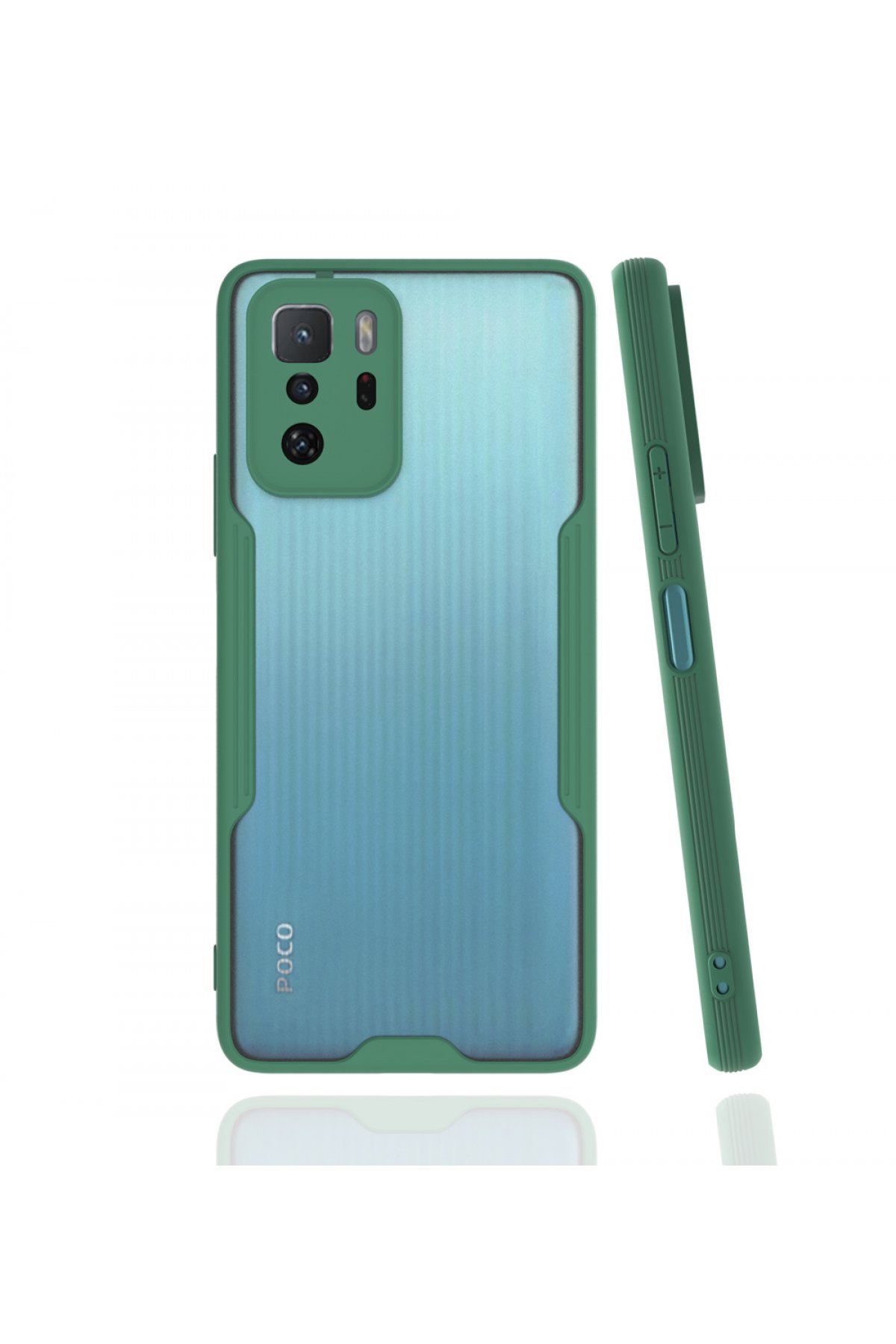  Xiaomi Poco X3 GT Kılıf Platin Silikon - Yeşil