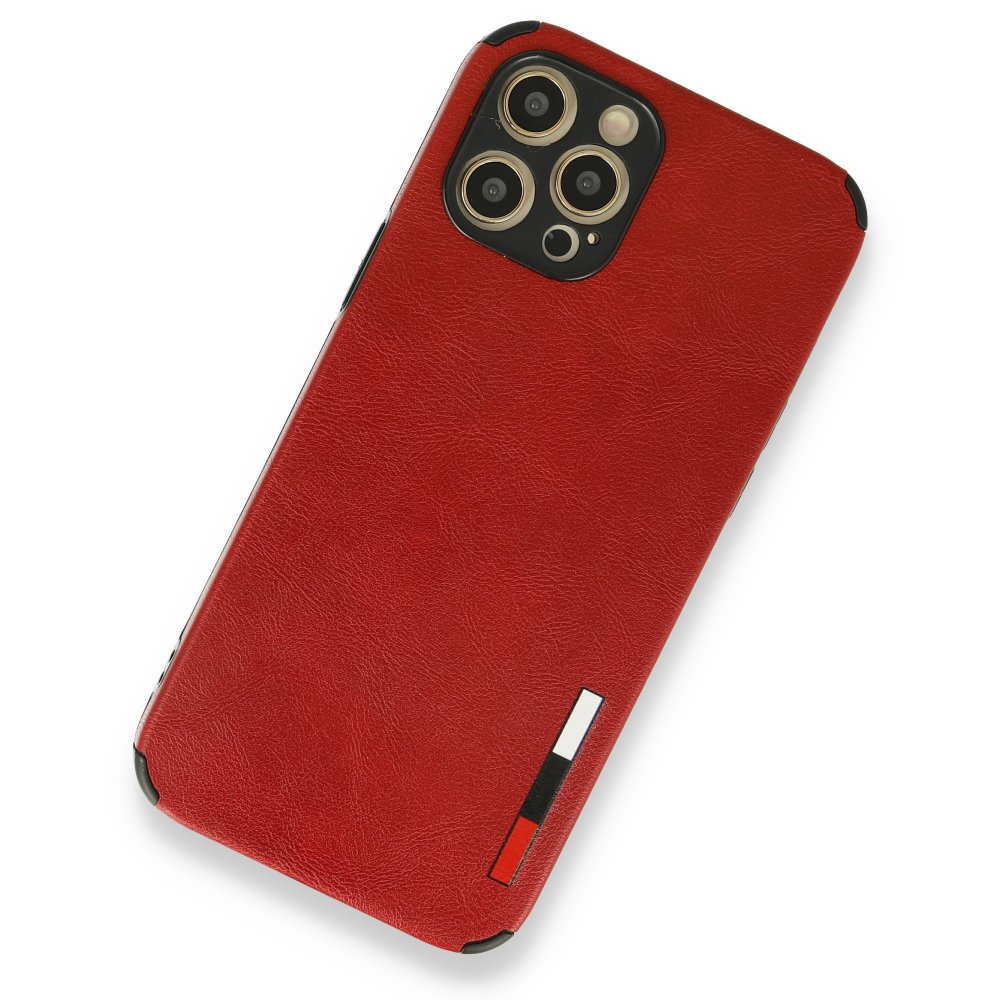  iPhone 12 Pro Max Kılıf Loop Deri Silikon - Kırmızı