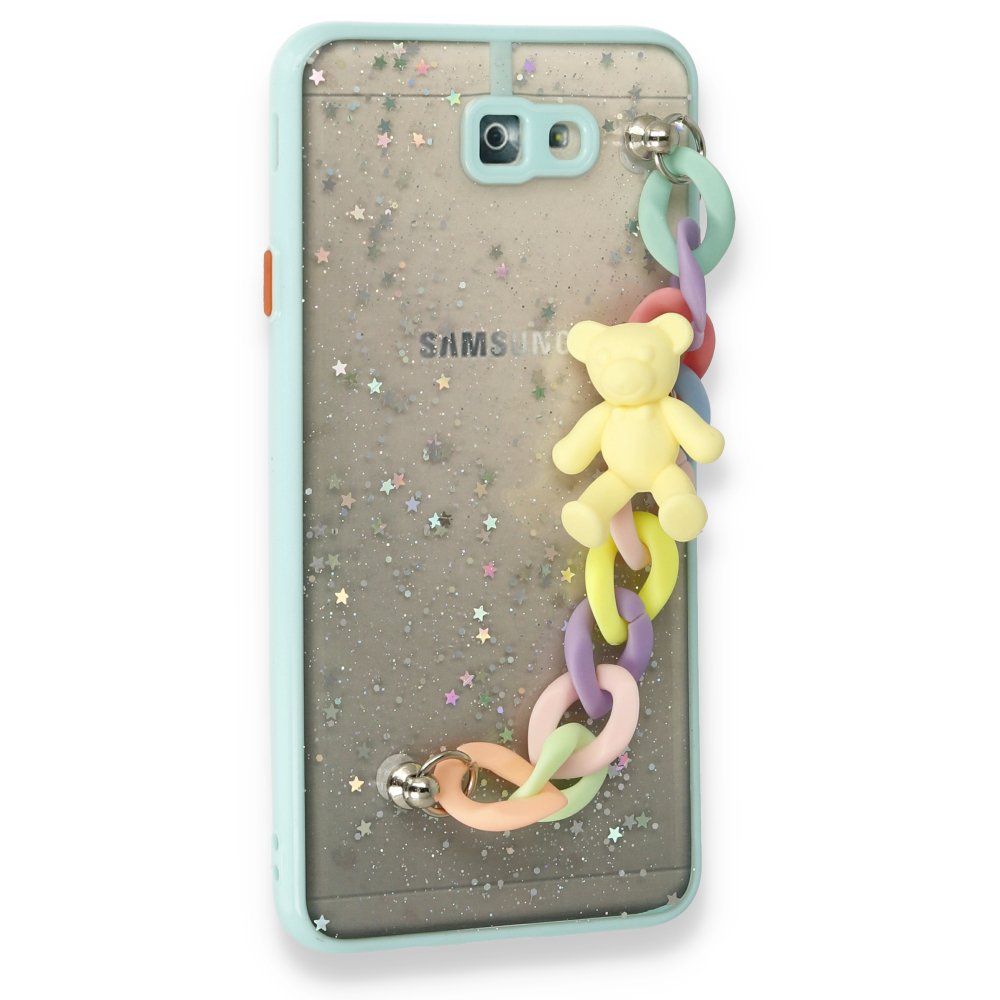 Samsung Galaxy J7 Prime Kılıf Ayıcıklı Silikon - Yeşil Samsung Galaxy J7 Prime Kılıf Ayıcıklı Silikon - Yeşil