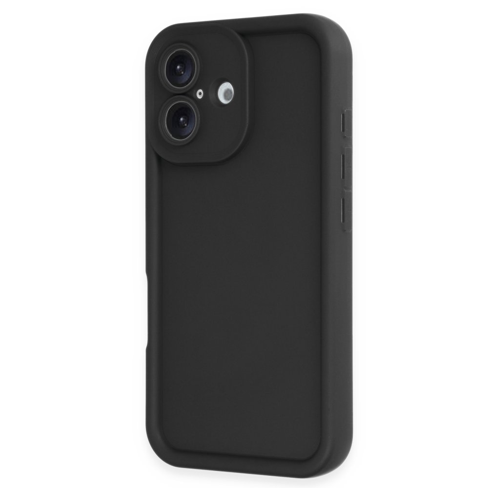iPhone 16 Kılıf Viera Silikon - Siyah  iPhone 16 Kılıf Viera Silikon - Siyah