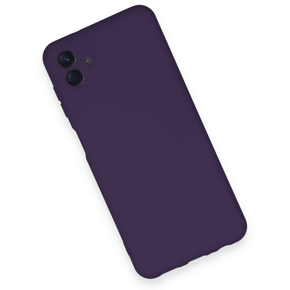  Samsung Galaxy A04 Kılıf Nano içi Kadife Silikon - Mor