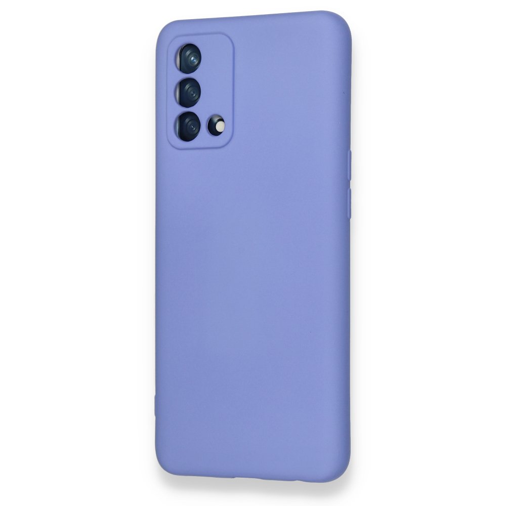 Oppo A74 4G Kılıf Nano içi Kadife Silikon - Lila  Oppo A74 4G Kılıf Nano içi Kadife Silikon - Lila