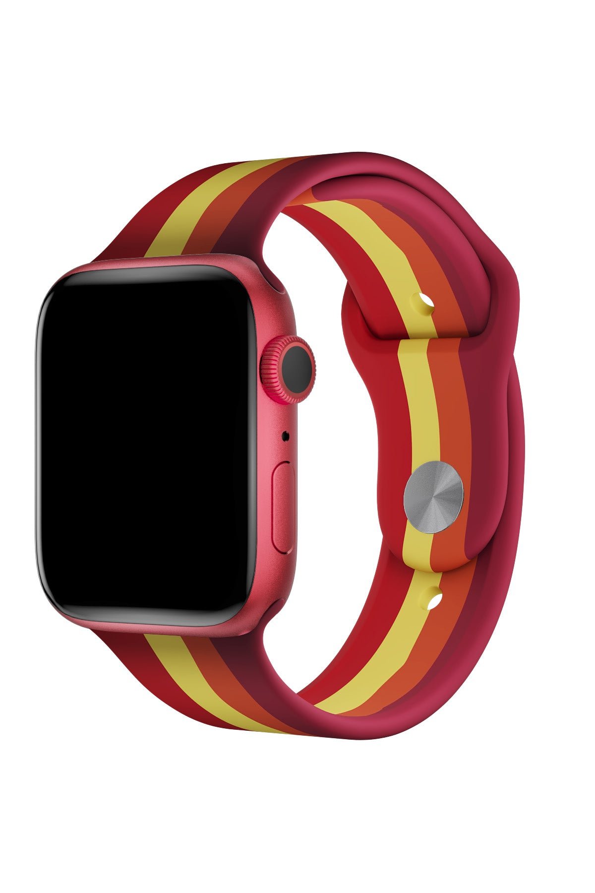 Apple Watch 38mm Gökkuşağı Org Kordon - Kırmızı-Bordo Apple Watch 38mm Gökkuşağı Org Kordon - Kırmızı-Bordo