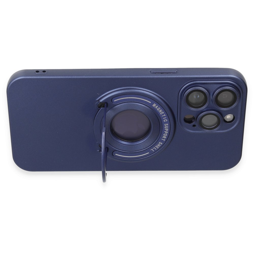  iPhone 13 Pro Max Kılıf Lukka Magneticsafe Kapak - Lacivert